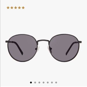 NWT DIFF Eyewear Brooks Sunglasses - Black Grey